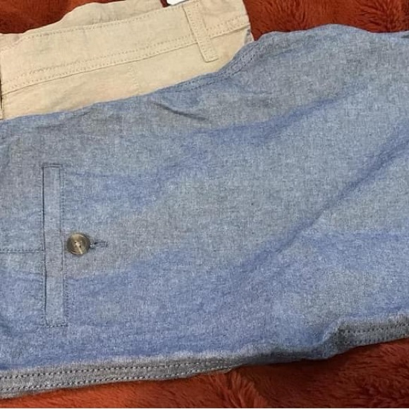 Men’s Slim Fit Cotton Shorts (linen look) - Picture 3 of 5